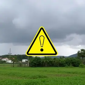 alerta amarelo de tempestade em São José dos Pinhais