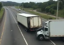 caminhão tomba na BR-376