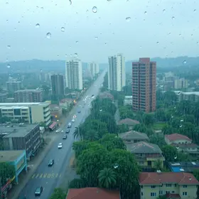 granizo e chuva forte