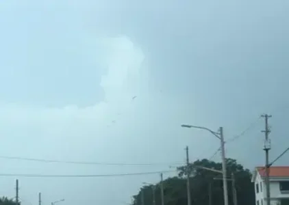 alerta amarelo para tempestade