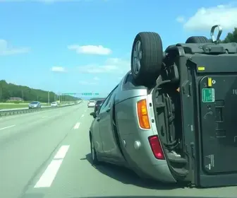 carro capota na BR-376