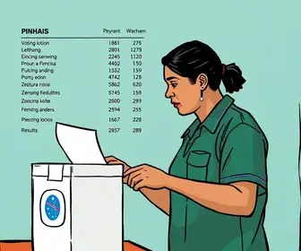 votação presidencial em Pinhais